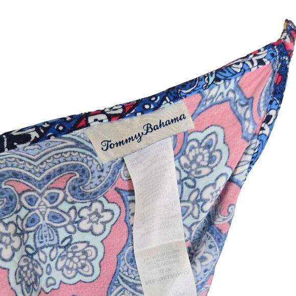 Tommy Bahama Womens XS Riviera Tiles Jumpsuit Wide Leg Cropped Resort Wear Rayon - Picture 8 of 8